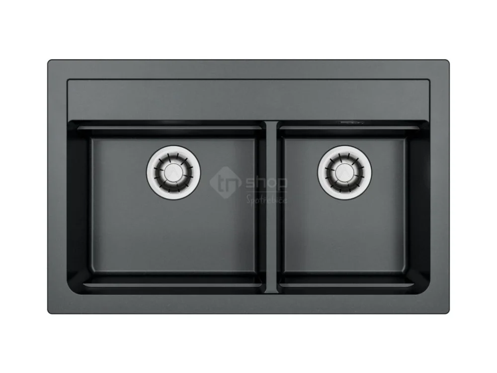 Alveus ATROX 50 černý A91 + QC sifon_algranit Cenově Výhodný
