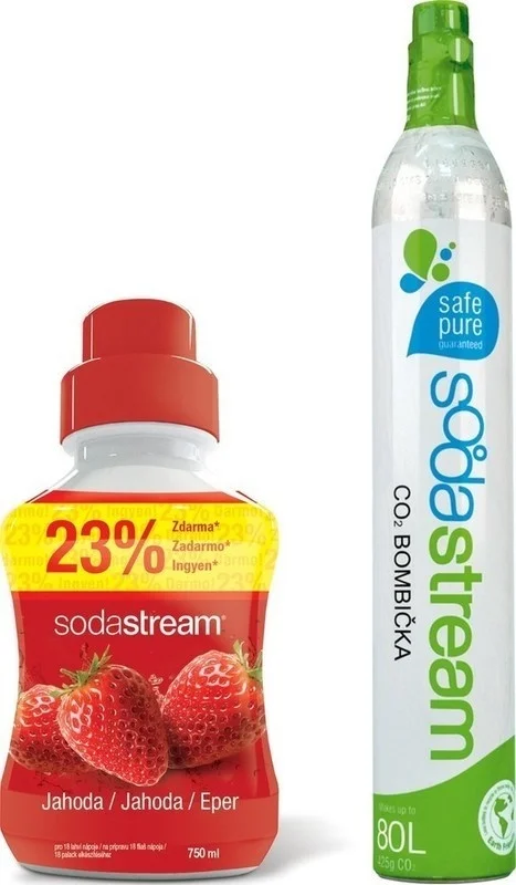 Kup Teď SodaStream sada bombička CO2 rezervní + příchuť