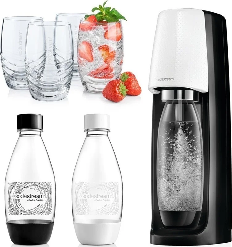 SodaStream sada Spirit B&W rozšířená Sleva