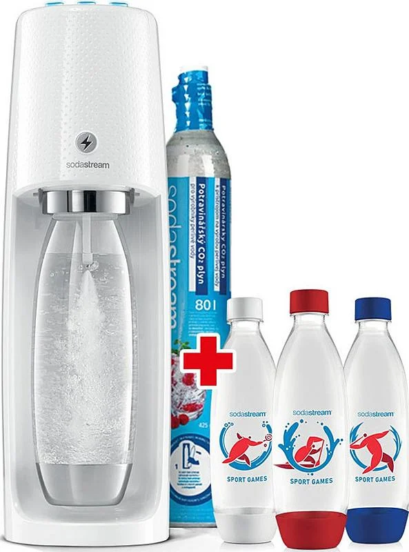 SodaStream Spirit OT White + Lahve 3x1 l Ihned K Objednání