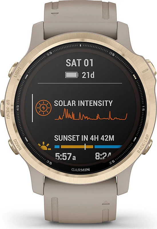 Garmin Fenix6S PRO Solar LiGold/Sand M/M Novinka