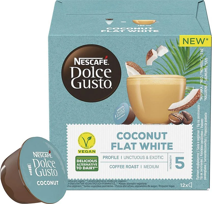 Vysoce Kvalitní Nescafé Dolce Gusto COCONUT FLAT white