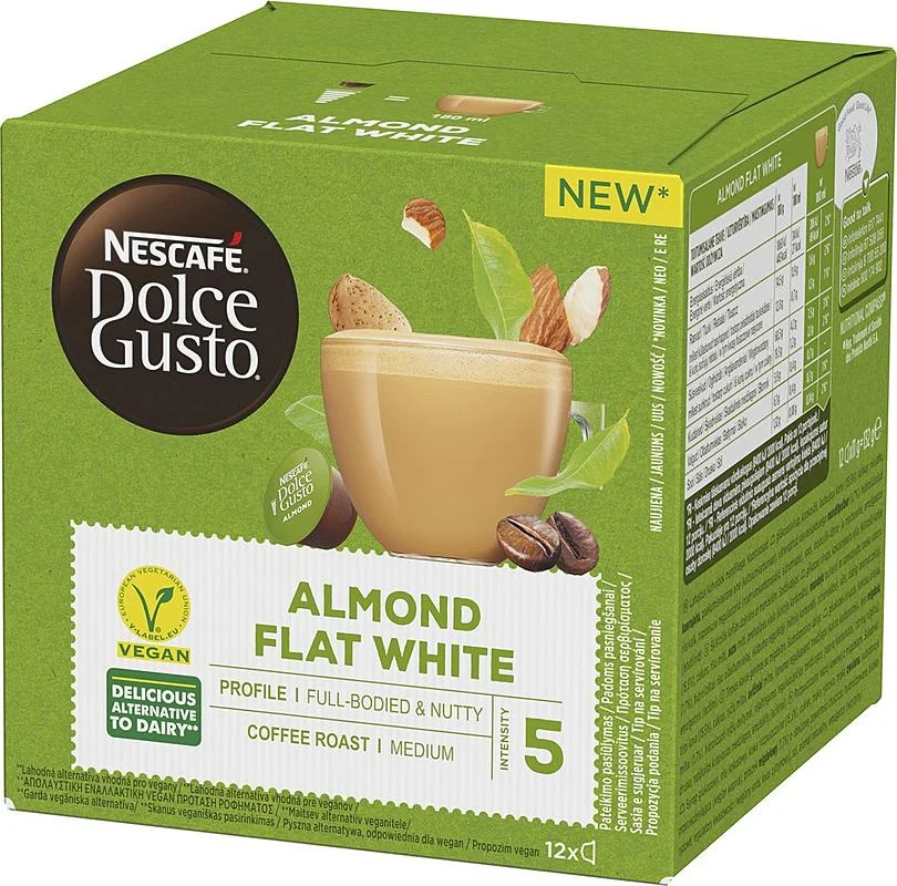 Zlevněný Nescafé Dolce Gusto Almond Flat white 12 ks
