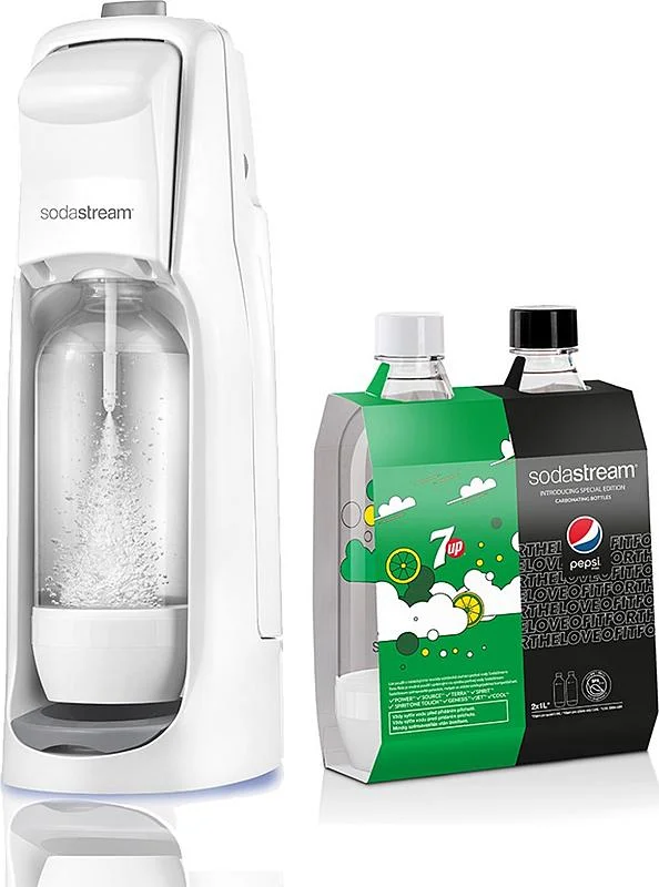 Přímo Od Výrobce SodaStream JET White + Lahev JET 2x1l PEPSI 7UP