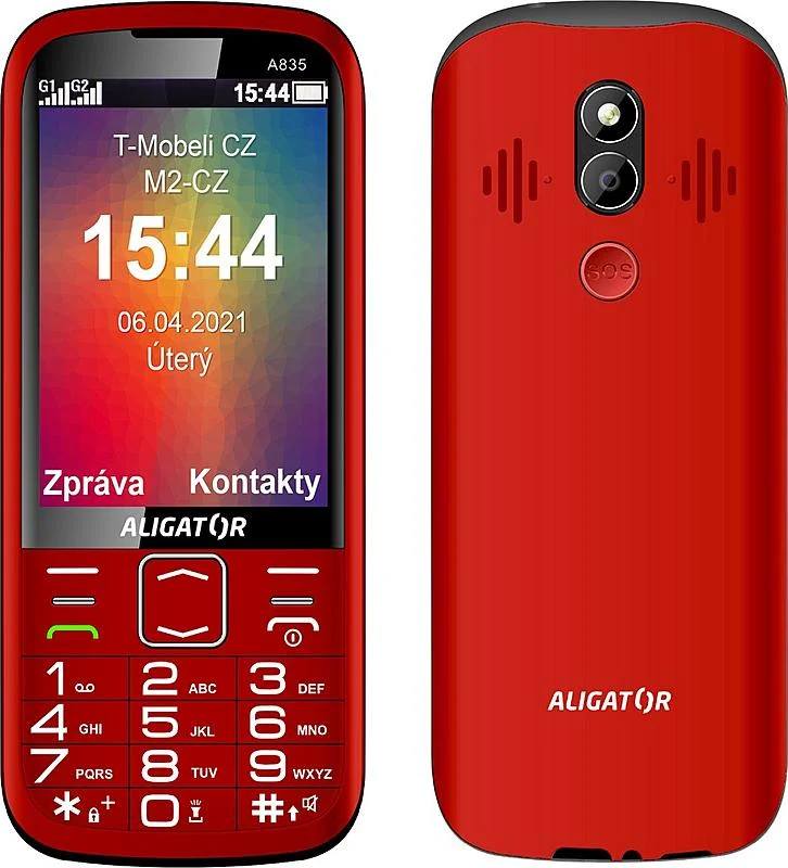 Aligator A835 Senior červený Pouze Dnes