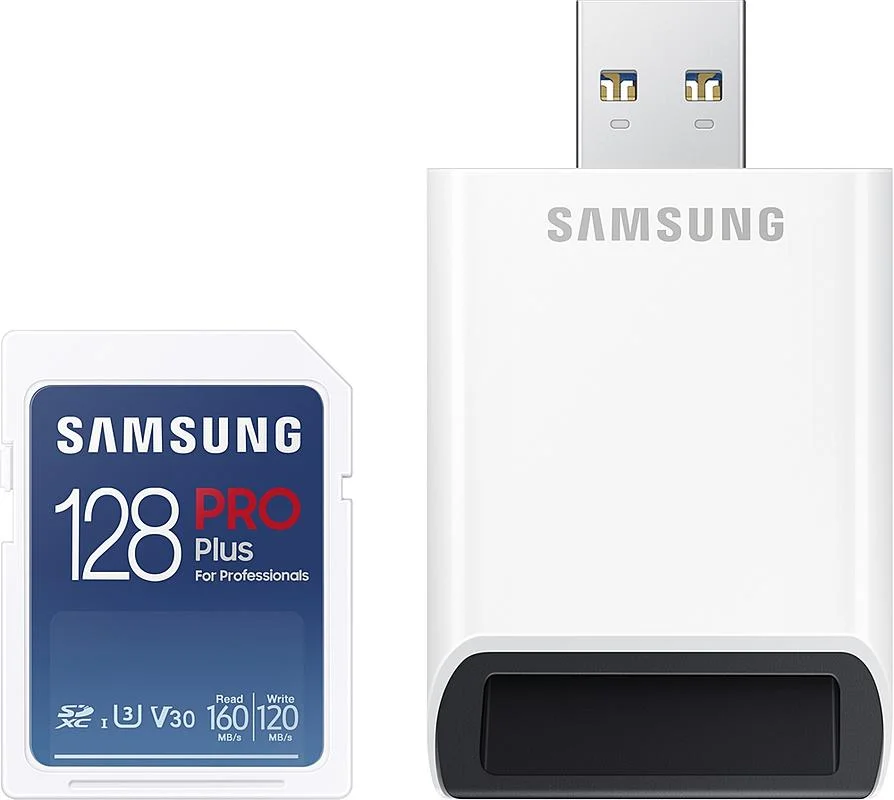 Samsung SDXC karta 128GB PRO PLUS + USB Aktuální