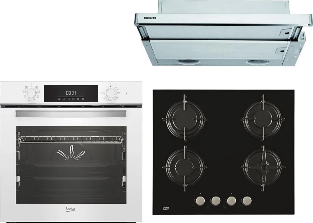 Nová Kolekce Set Beko BBIM 14300WMS + Beko CTB 6407 X + Beko HILG 64220S