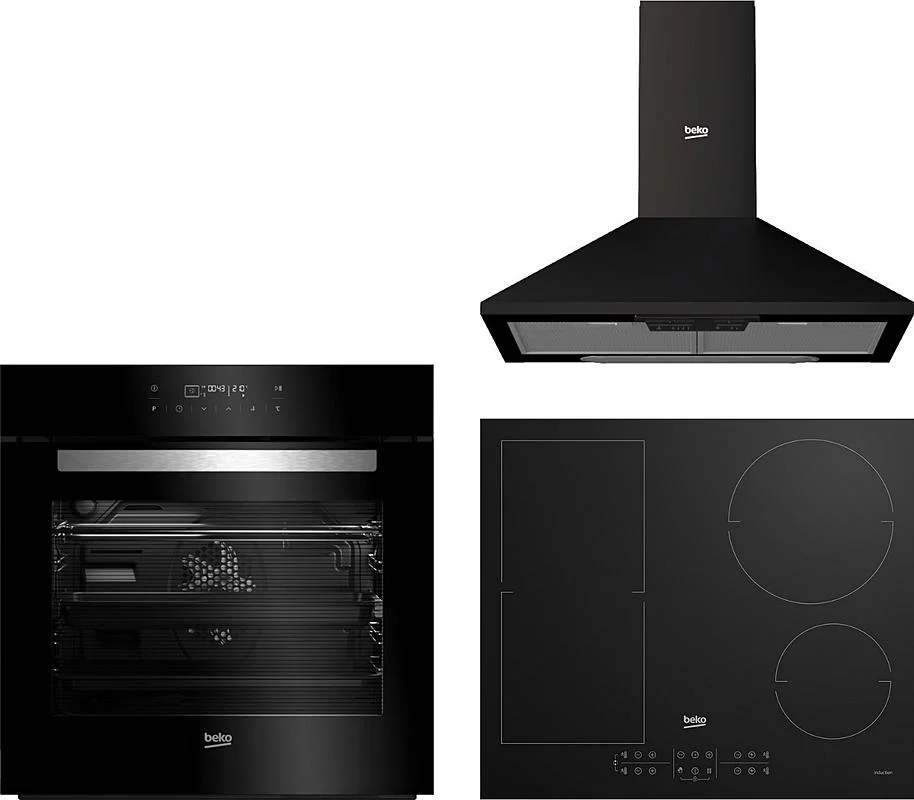 Novinka Set Beko BIR 14400 BGCS + Beko HCP 61310B + Beko HII 64200FMT