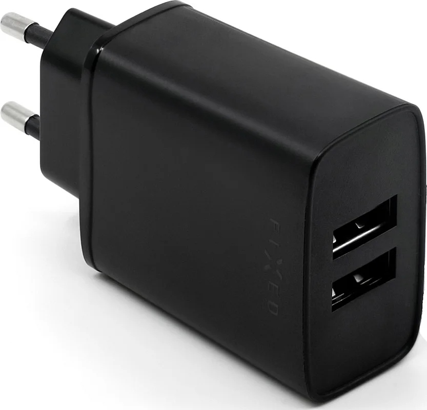 Hit Sezóny Fixed Adapter, 2xUSB, micro-usb kab, černá