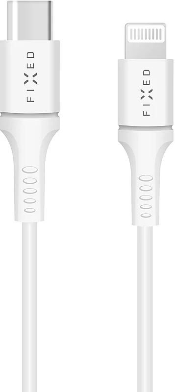 Fixed USB-C/Lightning kabel, 1m, MFI, bílý Odeslání Ihned