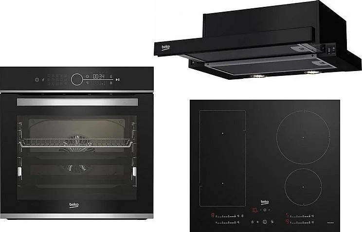 Poslední Šance Set Beko BBIM 13400XCS + Beko HII 64700UFT + Beko HNT 62210 B