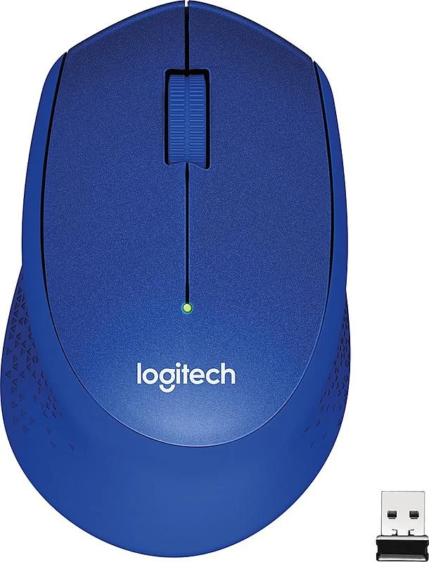 Logitech M330 Silent Plus myš Blue Levný