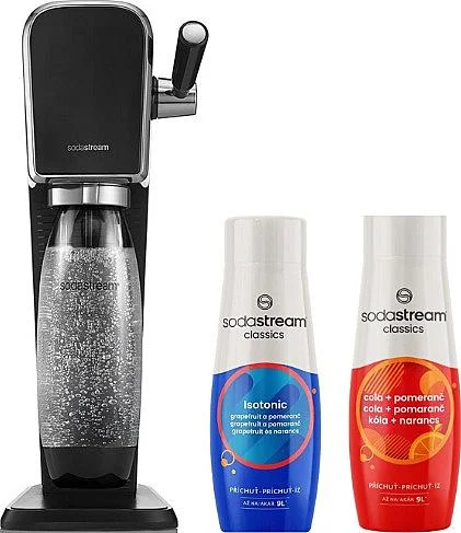 SodaStream ART Black + Isotonic + CO Nakupujte Hned