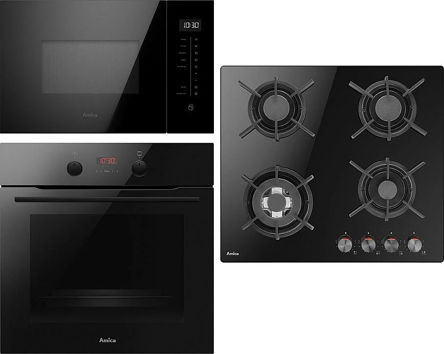 Bezpečná Platba Set Amica AMMB25E3SGB + Amica DP 6411LZBG + Amica TFB 126 MB