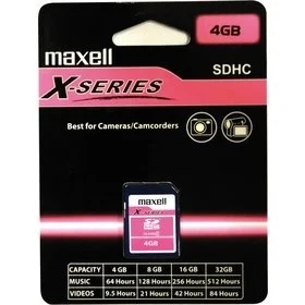 Horká Nabídka Maxell SDHC 4GB class 4