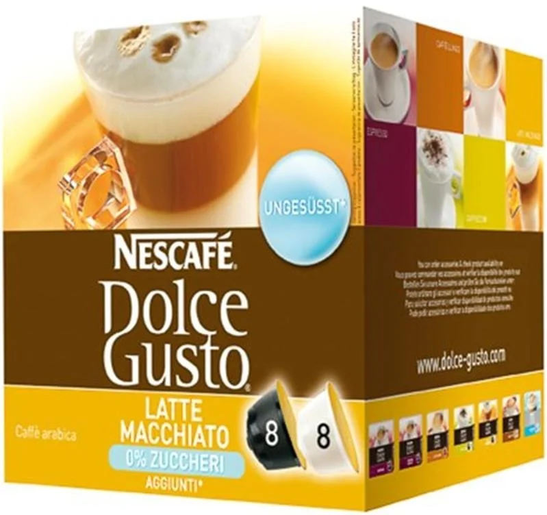 Nescafé Dolce Gusto Latté Macchiato bez cukru 8 + 8 ks Originální