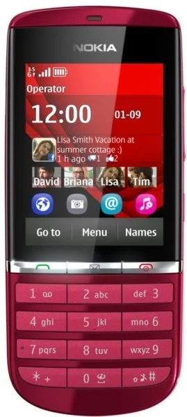 Ověřený Nokia Asha 300 Red