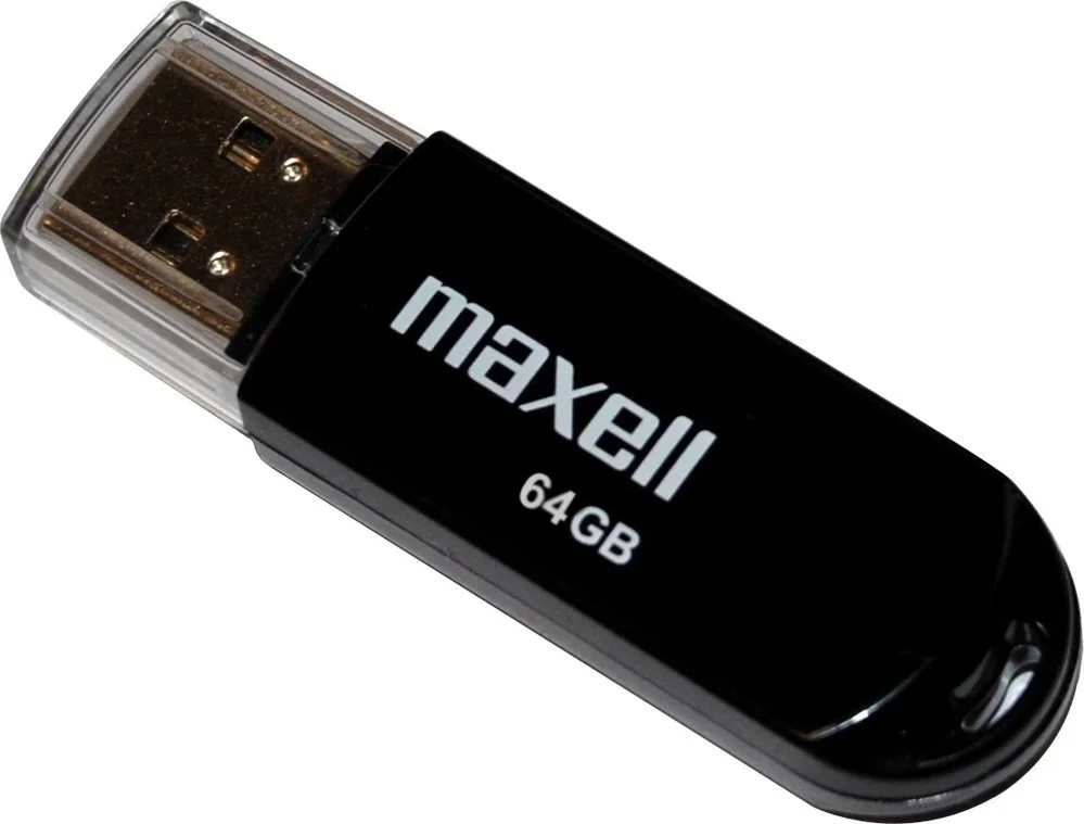 Maxell USB FD 64GB E300 Black 854653 Nová Kolekce