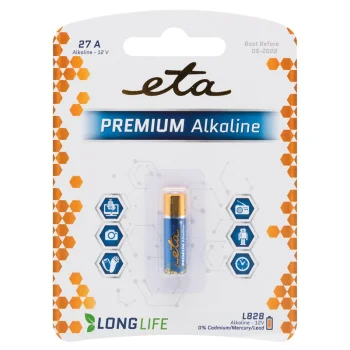 Horká Nabídka Baterie alkalická ETA PREMIUM 27A, blistr 1ks