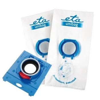 Sáčky do vysavače ETA UNIBAG startovací set č. 3 9900 68040- 1 x adaptér + 2 x sáček 3 l bílý/modrý Speciální Cena