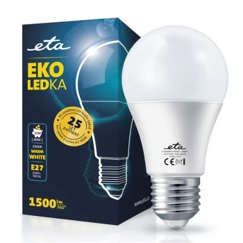 Žárovka LED ETA EKO LEDka klasik 15W, E27, teplá bílá Poslední Šance