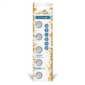 Baterie lithiová ETA PREMIUM CR2032, blistr 5ks Značkový
