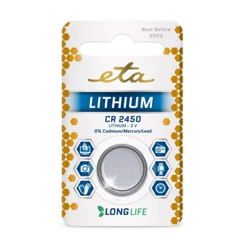 Cenový Hit Baterie lithiová ETA PREMIUM CR2450, blistr 1ks
