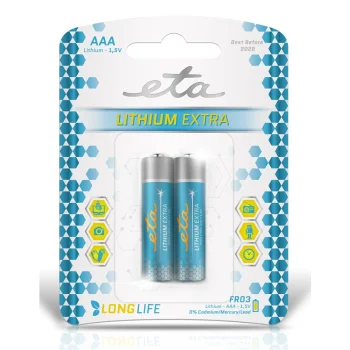Baterie lithiová ETA PREMIUM AAA, FR03, blistr 2ks Koupit Online