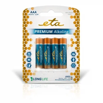 Jen Po Omezenou Doba Baterie alkalická ETA PREMIUM ALKALINE AAA, LR03, blistr 4ks