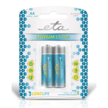 Baterie lithiová ETA PREMIUM AA, FR6, blistr 2ks Poslední Šance