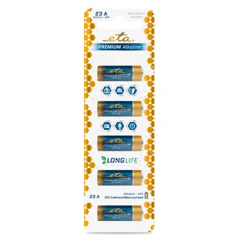 Expresní Doručení Baterie alkalická ETA PREMIUM ALKALINE 23A, blistr 5ks