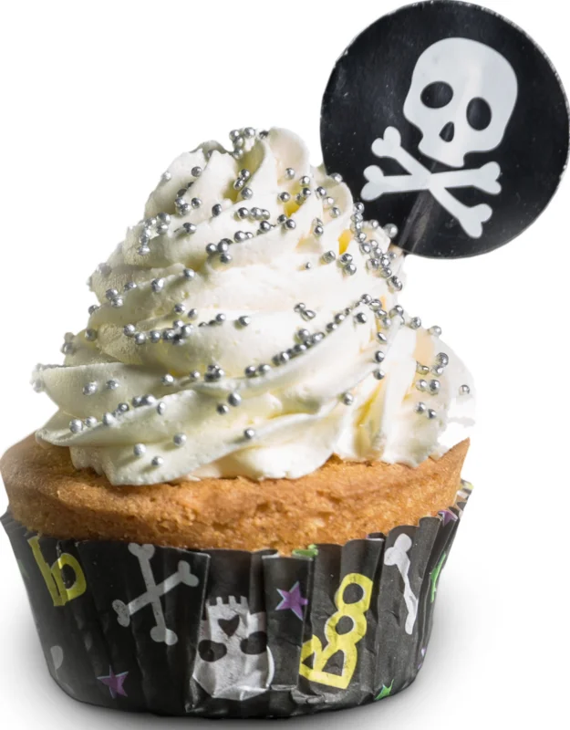 Papírové košíčky na muffiny Skull 24 ks Cenově Výhodný