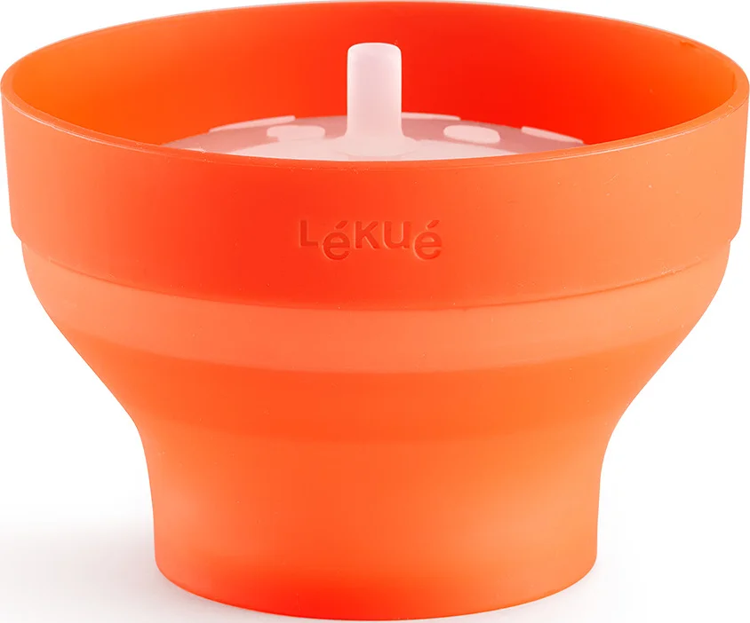 Značkový Miska na popcorn do mikrovlnné trouby Lekue silikonová červená