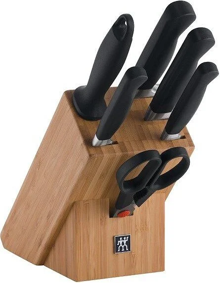 Sleva Sada 5 nožů a nůžek se stojanem Pure